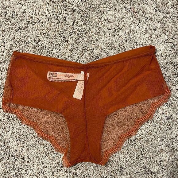 NWT Victoria’s Secret Copper Cheeky Mesh Back Panties Small - Picture 2 of 4